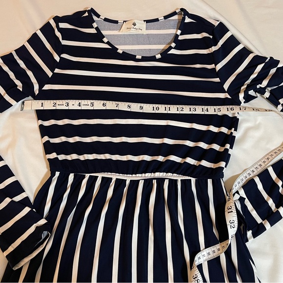 Brand New | Striped Midi Dress - Picture 12 of 16